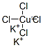 テトラクロロ銅酸カリウム 化学構造式