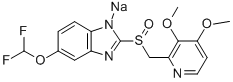 パントプラゾールナトリウム 化学構造式