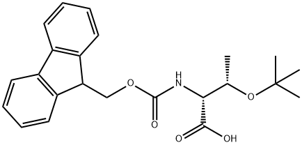 Fmoc-O-tert-butyl-D-threonine Struktur