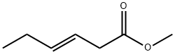 (E)-3-ヘキセン酸メチル 化学構造式