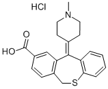 11-(1-Methyl-4-piperidylidene)-6,11-dihydrodibenzo(b,e)thiepine-9-carb oxylic acid HCl Structure