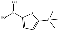 5-三甲基甲硅烷基噻吩-2-硼酸 结构式