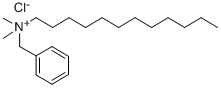 Dodecyldimethylbenzylammonium chloride Structure