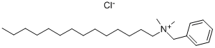 十四烷基二甲基苄基氯化铵, 139-08-2, 结构式