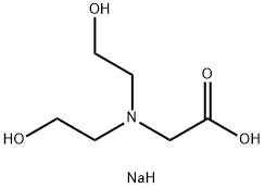 N,N’-二(2-羟乙基)甘氨酸钠 结构式