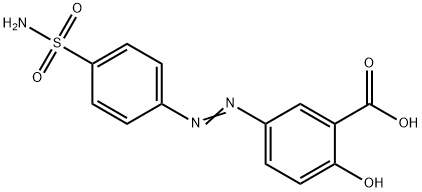 4'-(アミノスルホニル)-4-ヒドロキシアゾベンゼン-3-カルボン酸 化学構造式