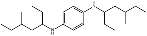 N,N'-ビス(1-エチル-3-メチルペンチル)-1,4-ベンゼンジアミン 化学構造式