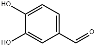 3,4-ジヒドロキシベンズアルデヒド 化学構造式