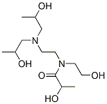 1,1'-(2-(N-2-hydroxyethyl-2-hydroxypropylamino)ethylimino)dipropan-2-ol  Struktur