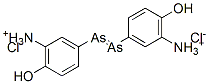 6,6'-ジヒドロキシ-3,3'-ジアルセン-1,2-ジイルジアニリニウムジクロリド 化学構造式