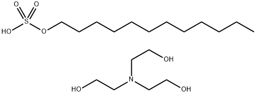 十二烷基硫酸三乙醇胺(盐), 139-96-8, 结构式