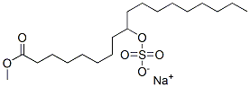 9-(ソジオスルホオキシ)オクタデカン酸メチル 化学構造式
