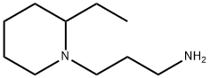 3-(2-エチルピペリジン-1-イル)プロパン-1-アミン 化学構造式