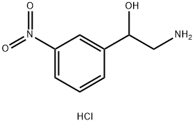 2-AMINO-1-(3-NITROPHENYL)ETHANOL HYDROCHLORIDE Structure