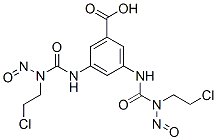 3,5-Bis[3-(2-chloroethyl)-3-nitrosoureido]benzoic acid Structure