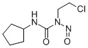 1-(2-クロロエチル)-3-シクロペンチル-1-ニトロソ尿素 化学構造式