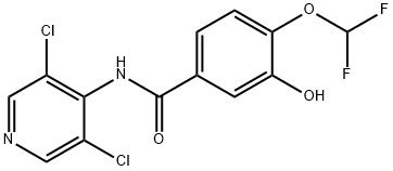 benzaMide, N-(3,5-dichloro-4-pyridinyl)-4-(difluoroMethoxy)-3-hydroxy- Structure