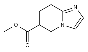 5,6,7,8-テトラヒドロイミダゾ[1,2-A]ピリジン-6-カルボン酸メチル 化学構造式