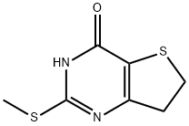 2-(甲基硫代)-6,7-二氢噻吩并[3,2-D]嘧啶-4-醇, 139297-07-7, 结构式