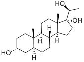 别孕烷-3Α,17Α,20Β-三醇, 13933-75-0, 结构式