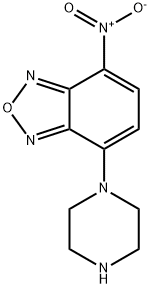 4-硝基-7-哌嗪苯并氧杂噁二唑 结构式