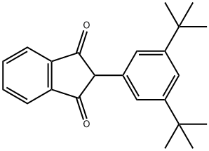 2-(3,5-二-叔丁基苯基)-1H-茚-1,3(2H)-二酮 结构式