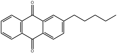 2-戊基蒽醌, 13936-21-5, 结构式