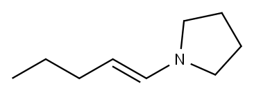 1-(1-Pentenyl)pyrrolidine Structure
