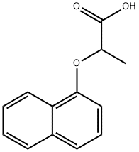 2-(1-萘氧基)丙酸 结构式