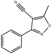 5-Methyl-3-phenylisothiazole-4-carbonitrile Structure