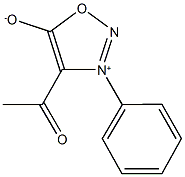 3-Phenyl-4-acetyl-1,2,3-oxadiazole-3-ium-5-olate Structure
