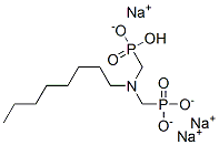 trisodium hydrogen [(octylimino)bis(methylene)]bisphosphonate Structure