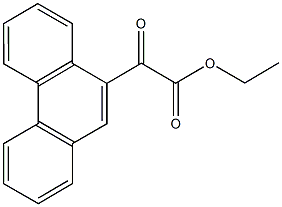 9-フェナントロイルぎ酸エチル 化学構造式