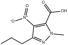 1-甲基-4-硝基-3-丙基-1H-吡唑-5-羧酸, 139756-00-6, 结构式