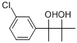2-(3-クロロフェニル)-3-メチル-2,3-ブタンジオール 化学構造式