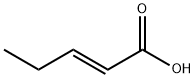 trans-2-ペンテン酸 化学構造式