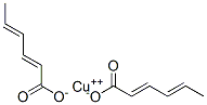 copper (2E,4E)-hexa-2,4-dienoate Structure