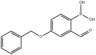 4-苄氧基-2-醛基苯硼酸, 139962-97-3, 结构式