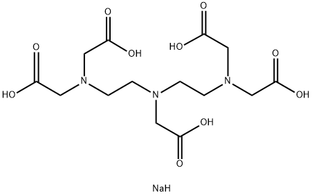 ジエチレントリアミン五酢酸五ナトリウム (約40%水溶液, 約1.0mol/L) 化学構造式