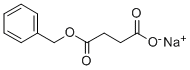 ブタン二酸1-ベンジル4-ナトリウム 化学構造式