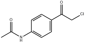 4'-アセチルアミノ-ω-クロロアセトフェノン 化学構造式