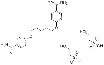 ペンタミジンイセチオン酸塩 化学構造式