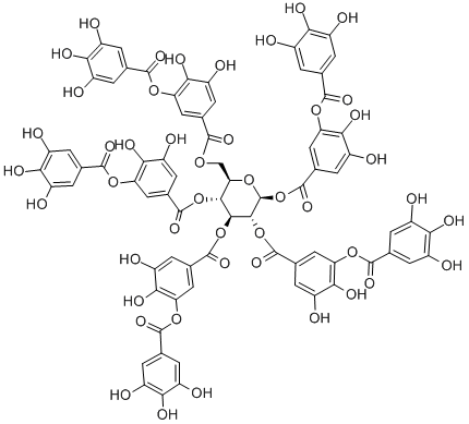 タンニン酸 化学構造式