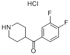 (3,4-DIFLUORO-PHENYL)-PIPERIDIN-4-YL-METHANONE HYDROCHLORIDE Structure