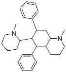 Decahydro-1-methyl-6-(1-methylpiperidin-2-yl)-5,7-diphenylquinoline Structure