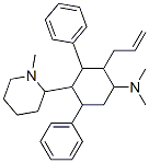 2-[3-Allyl-4-(dimethylamino)-2,6-diphenylcyclohexyl]-1-methylpiperidine Structure