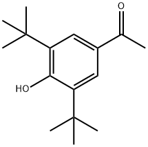 3,5-二叔丁基-4-羟基苯乙酮 结构式