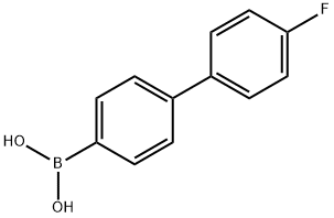 4-(4-氟苯基)苯硼酸 结构式