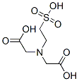 (2-スルホエチル)イミノビス酢酸 化学構造式