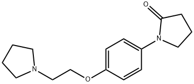 1-[p-(2-Pyrrolizinoethoxy)phenyl]-2-pyrrolidone Structure